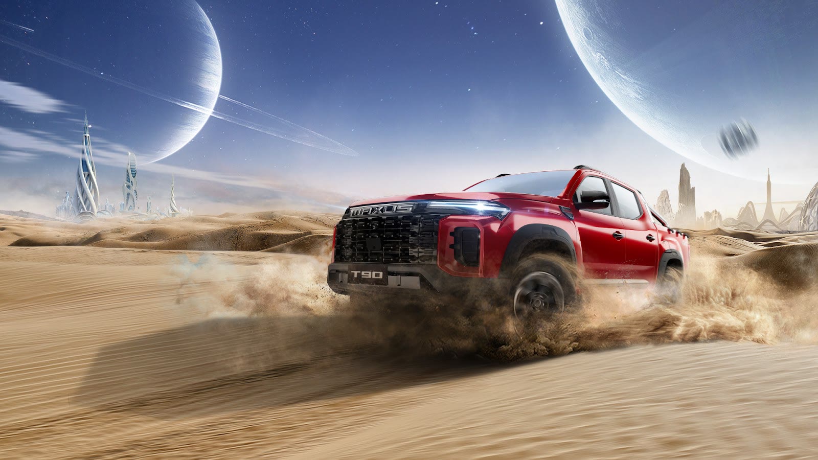 MAXUS T90 pickup — part of the complete 17-model range